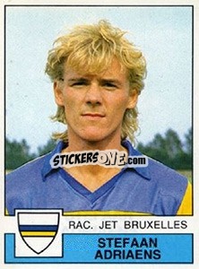 Cromo Stefaan Adriaens - Football Belgium 1987-1988 n. 154 - Panini