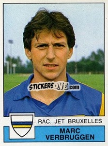 Cromo Marc Verbruggen - Football Belgium 1987-1988 - Panini