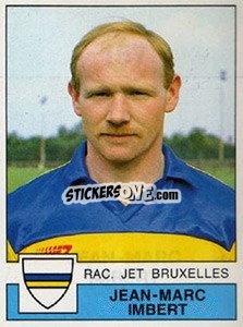 Figurina Jean-Marc Imbert - Football Belgium 1987-1988 - Panini