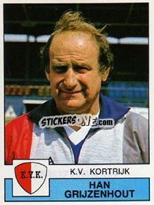 Sticker Han Grijzenhout - Football Belgium 1987-1988 n. 168 - Panini
