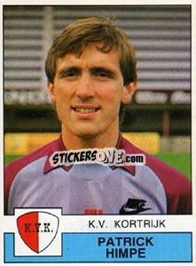 Sticker Patrick Himpe - Football Belgium 1987-1988 - Panini