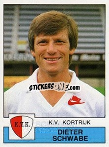 Sticker Dieter Schwabe - Football Belgium 1987-1988 - Panini