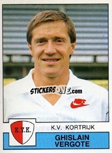 Sticker Ghislain Vergote - Football Belgium 1987-1988 n. 172 - Panini