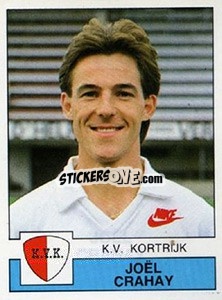 Sticker Joël Crahay - Football Belgium 1987-1988 n. 173 - Panini