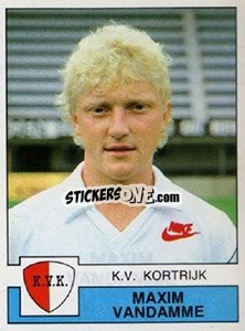 Sticker Maxim Vandamme - Football Belgium 1987-1988 n. 175 - Panini