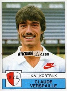 Sticker Claude Verspaille - Football Belgium 1987-1988 n. 176 - Panini