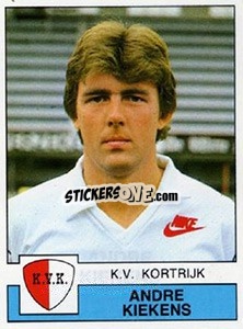 Figurina Andre Kiekens - Football Belgium 1987-1988 - Panini