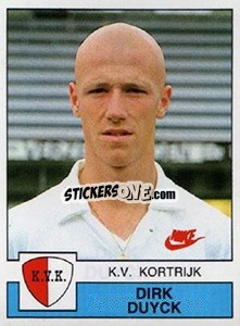 Sticker Dirk Duyck - Football Belgium 1987-1988 - Panini