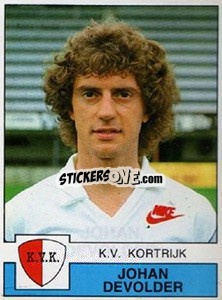 Sticker Johan Devolder - Football Belgium 1987-1988 - Panini