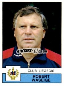 Cromo Robert Waseige - Football Belgium 1987-1988 - Panini