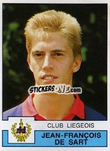 Sticker Jean-François De Sart - Football Belgium 1987-1988 - Panini