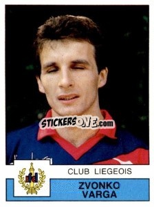 Figurina Zvonko Varga - Football Belgium 1987-1988 - Panini