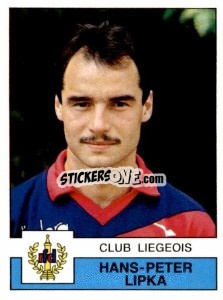 Sticker Hans-Peter Lipka - Football Belgium 1987-1988 n. 198 - Panini