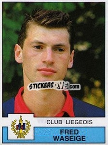 Sticker Fred Waseige - Football Belgium 1987-1988 - Panini