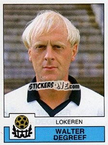 Sticker Walter Degreef - Football Belgium 1987-1988 - Panini