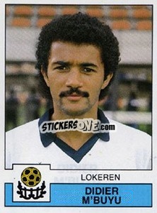 Sticker Didier M'Buyu - Football Belgium 1987-1988 - Panini