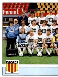 Figurina Equipe/Elftal - Football Belgium 1987-1988 - Panini