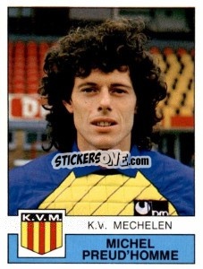 Sticker Michel Preud'Homme - Football Belgium 1987-1988 - Panini