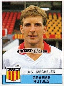 Sticker Graeme Rutjes - Football Belgium 1987-1988 - Panini