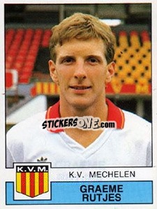 Sticker Graeme Rutjes - Football Belgium 1987-1988 n. 225 - Panini