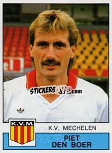 Sticker Piet Den Boer - Football Belgium 1987-1988 - Panini