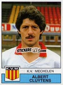 Figurina Albert Cluytens - Football Belgium 1987-1988 - Panini