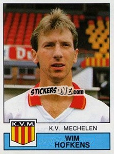 Figurina Wim Hofkens - Football Belgium 1987-1988 - Panini