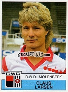 Sticker Claus Larsen - Football Belgium 1987-1988 - Panini