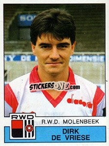 Sticker Dirk de Vriese - Football Belgium 1987-1988 - Panini