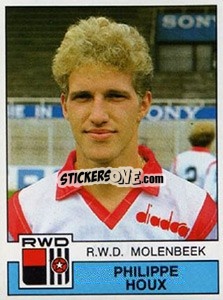 Sticker Philippe Houx - Football Belgium 1987-1988 n. 253 - Panini