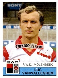 Cromo Luc Vanwalleghem - Football Belgium 1987-1988 n. 254 - Panini