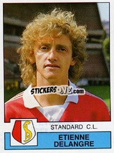 Cromo Etienne Delangre - Football Belgium 1987-1988 - Panini