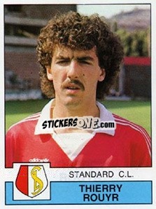 Sticker Thierry Rouyr - Football Belgium 1987-1988 - Panini