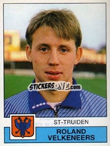 Sticker Roland Velkeneers - Football Belgium 1987-1988 - Panini