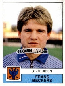 Sticker Frans Beckers - Football Belgium 1987-1988 - Panini