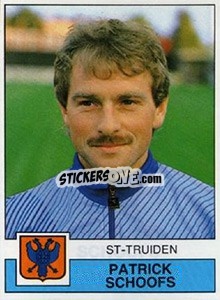 Sticker Patrick Schoofs - Football Belgium 1987-1988 - Panini