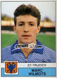 Sticker Marc Wilmots - Football Belgium 1987-1988 - Panini