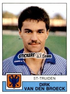 Figurina Dirk van den Broeck - Football Belgium 1987-1988 - Panini