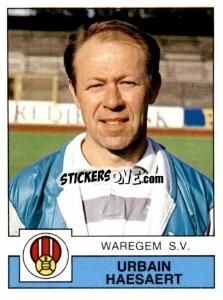 Sticker Urbain Haesaert - Football Belgium 1987-1988 - Panini