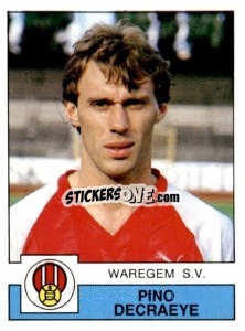 Sticker Pino Decraeye - Football Belgium 1987-1988 n. 296 - Panini