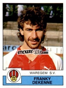 Sticker Franky Dekenne - Football Belgium 1987-1988 n. 297 - Panini