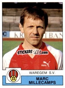 Sticker Marc Millecamps - Football Belgium 1987-1988 - Panini