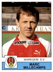 Sticker Marc Millecamps - Football Belgium 1987-1988 n. 299 - Panini