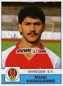 Sticker Manu Karagiannis - Football Belgium 1987-1988 n. 300 - Panini