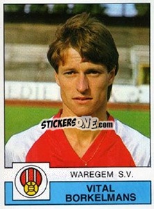 Sticker Vital Borkelmans - Football Belgium 1987-1988 - Panini