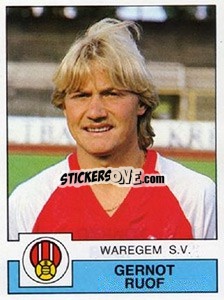 Sticker Gernot Ruof - Football Belgium 1987-1988 - Panini