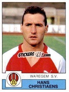 Sticker Hans Christiaens - Football Belgium 1987-1988 - Panini