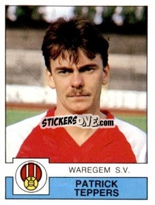 Sticker Patrick Teppers - Football Belgium 1987-1988 n. 305 - Panini