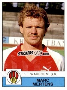 Figurina Marc Mertens - Football Belgium 1987-1988 - Panini