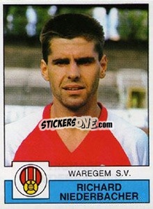Cromo Richard Niederbacher - Football Belgium 1987-1988 - Panini